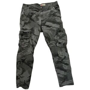 Wrangler Cargo‎ Pants Camouflage Outdoor Utility Relaxed Fit Gray Size 34x30